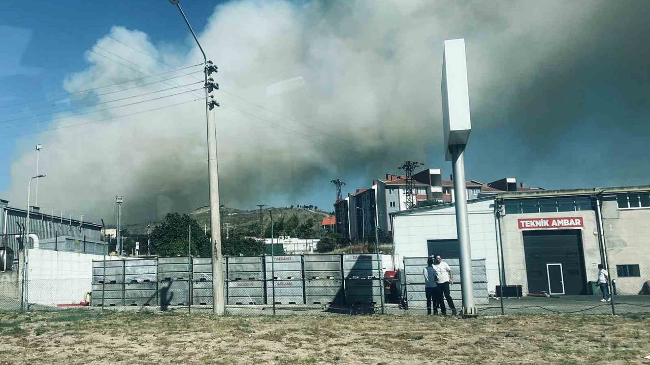 Saraycık'ta başlayan orman yangını için hava ve kara seferberliği
