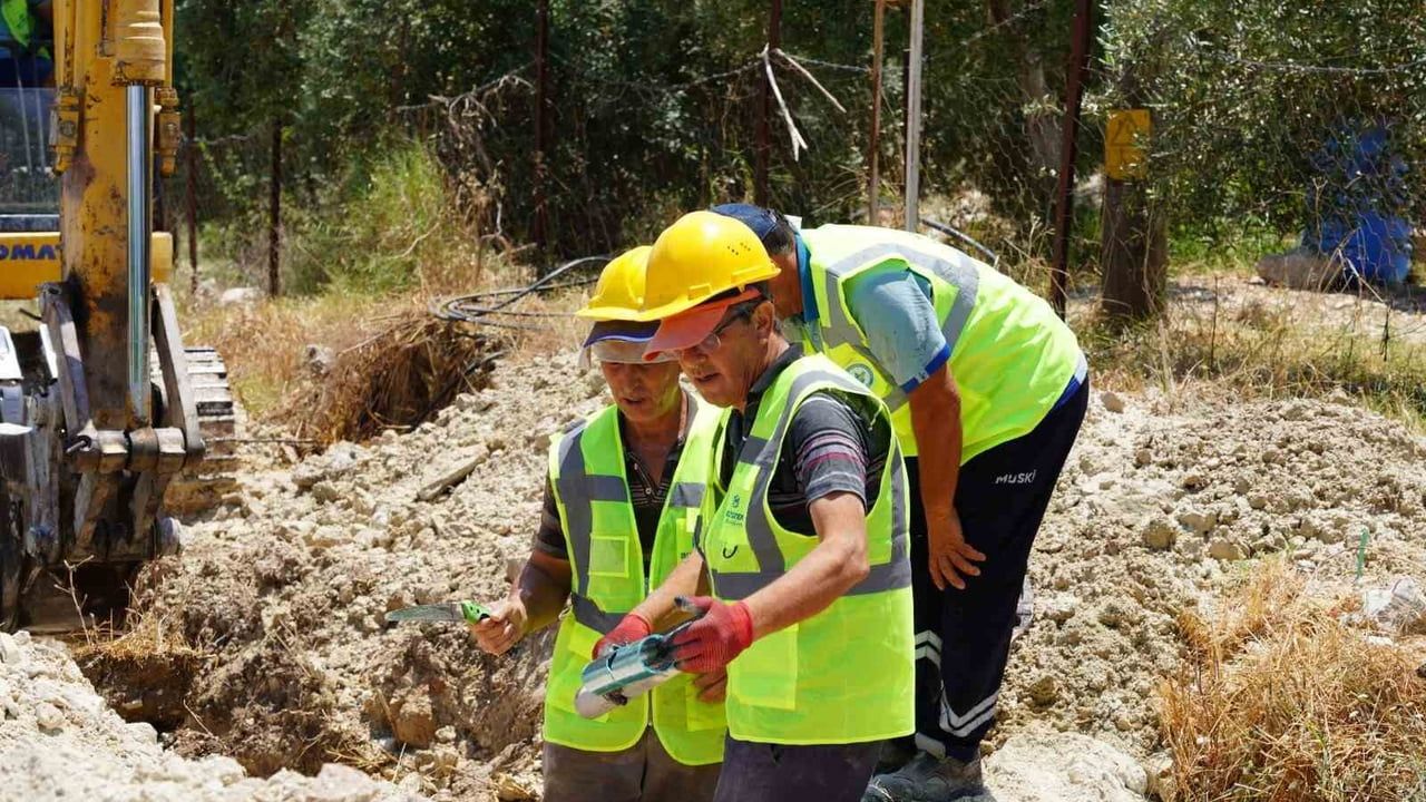 Seydikemer Gölbent’te içme suyu altyapısı yenileniyor