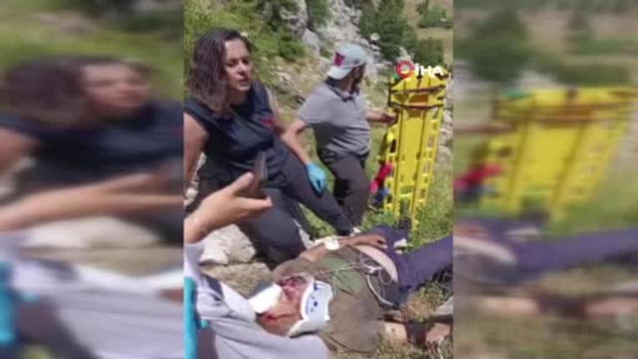 Seydişehir'de dağdan düşen 61 yaşındaki adam ambulans helikopterle sevk edildi