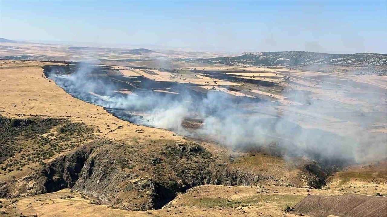 Seyitgazi'de 3 köye yayılan yangına müdahale sürüyor