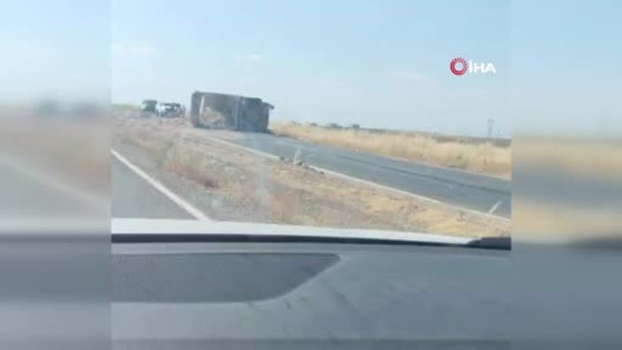 Siirt'te kamyon devrildi: 1 yaralı