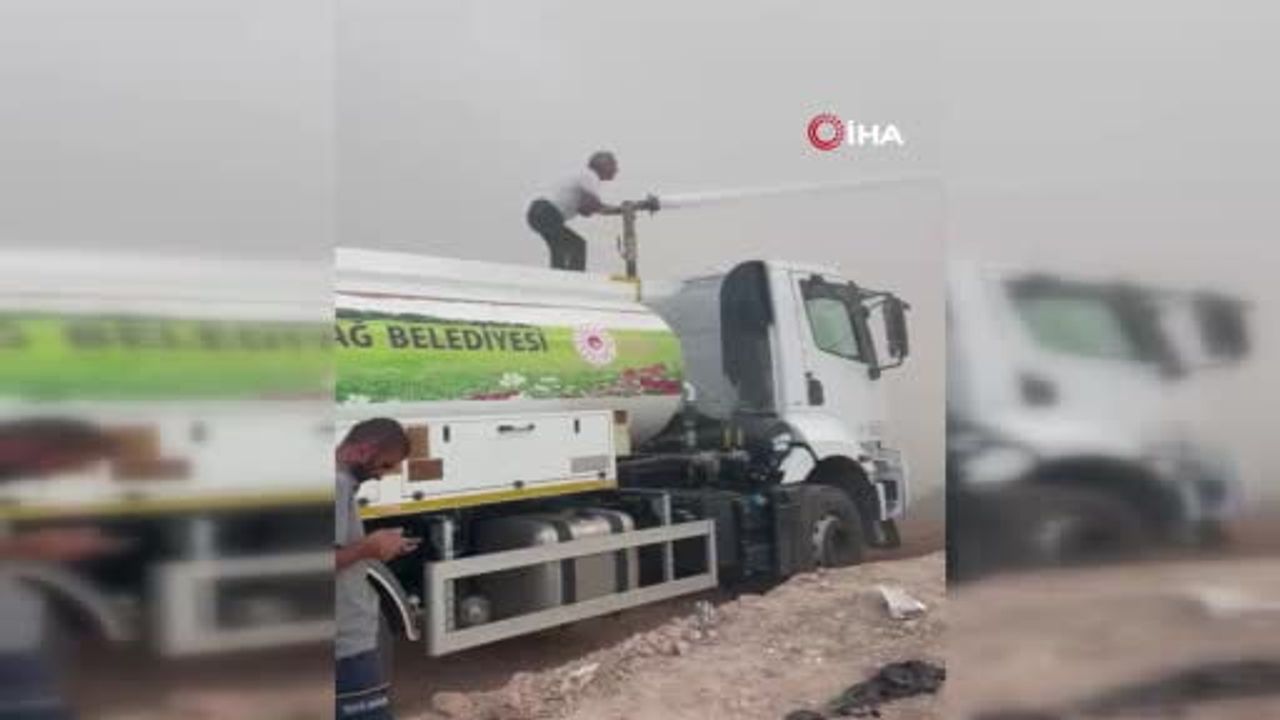 Siirt'te katı atık sahasındaki yangın beş saatte kontrol altına alındı