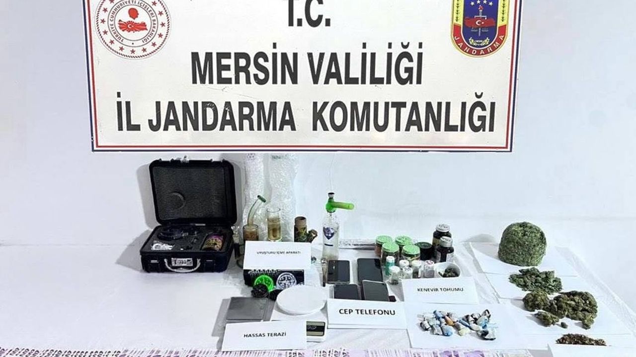 Silifke'de uyuşturucu operasyonunda 2 şüpheli yakalandı ve tutuklandı