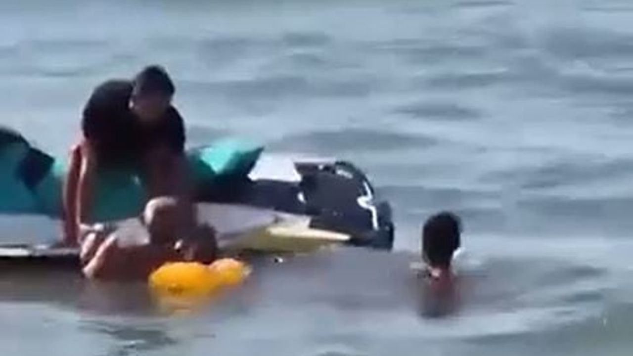 Silivri sahilinde cankurtaranların dikkati hayat kurtardı