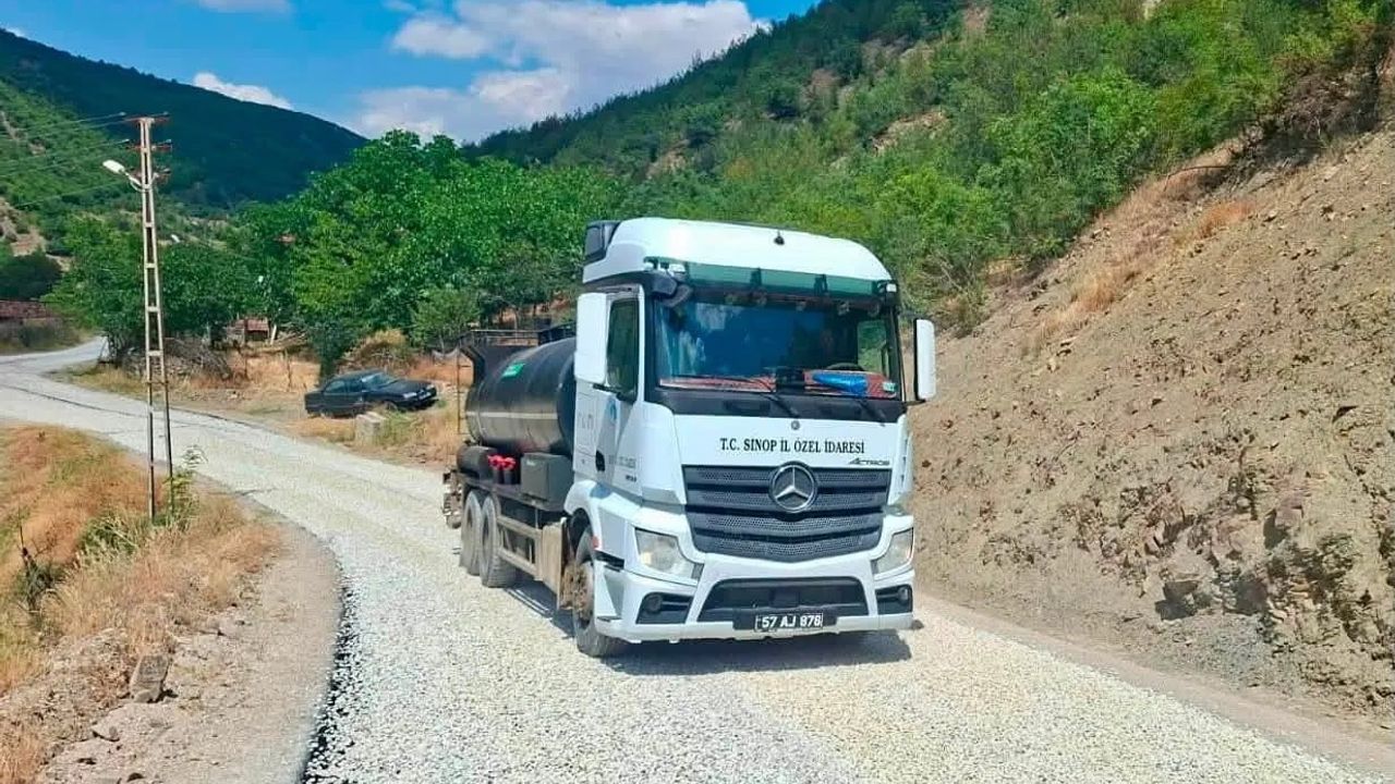 Sinop köy yollarında altyapı ve asfalt seferberliği