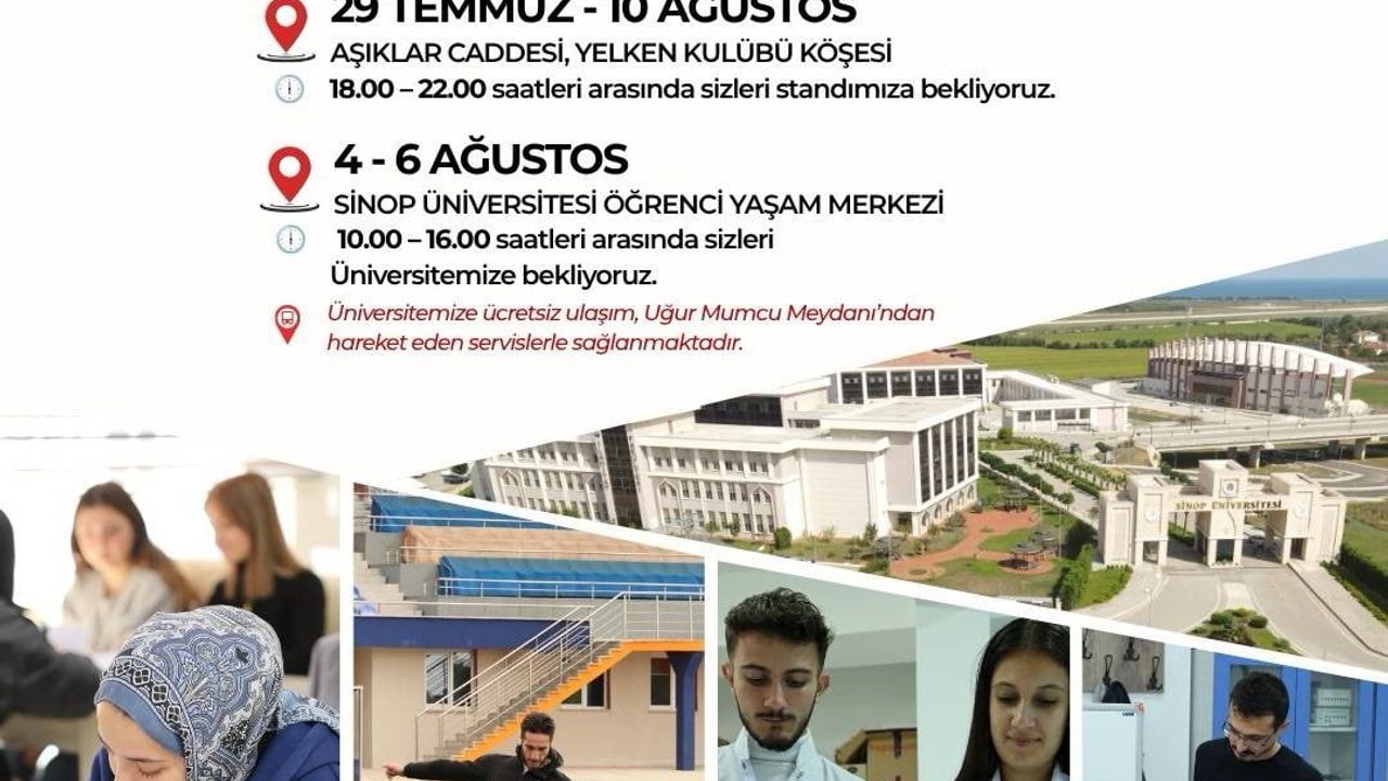 Sinop Üniversitesi adaylara rehberlik ediyor: tanıtım ve tercih günleri başladı