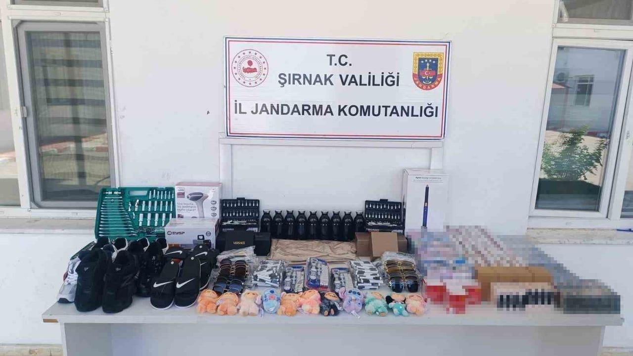 Şırnak'ta jandarma kaçakçılık operasyonunda 8 milyon liralık mal ele geçirildi