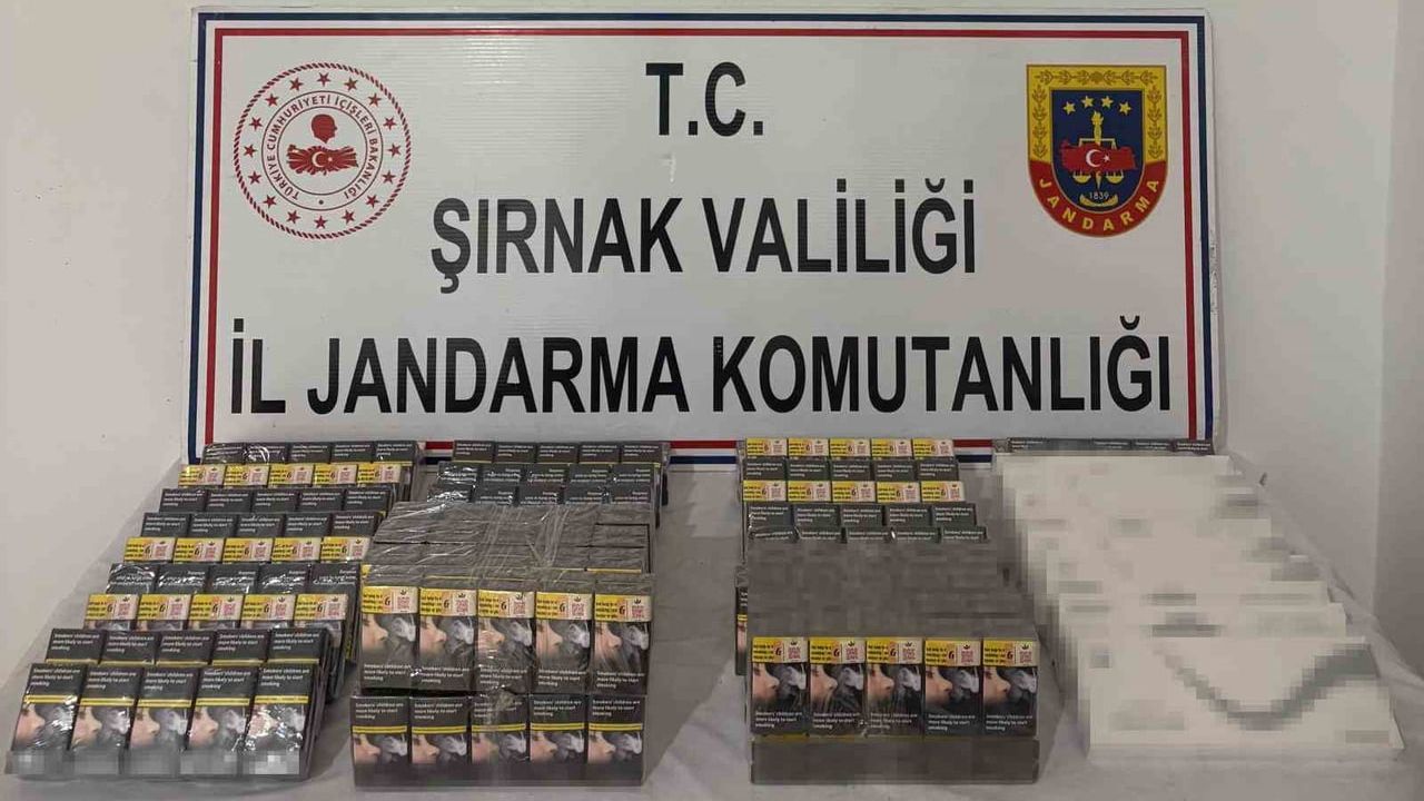 Şırnak'ta jandarmanın haftalık baskınında milyonluk kaçak yük ele geçirildi
