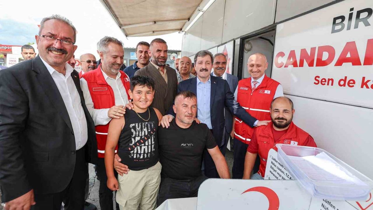 Şoför esnafı kan bağışıyla dayanışmaya örnek oldu
