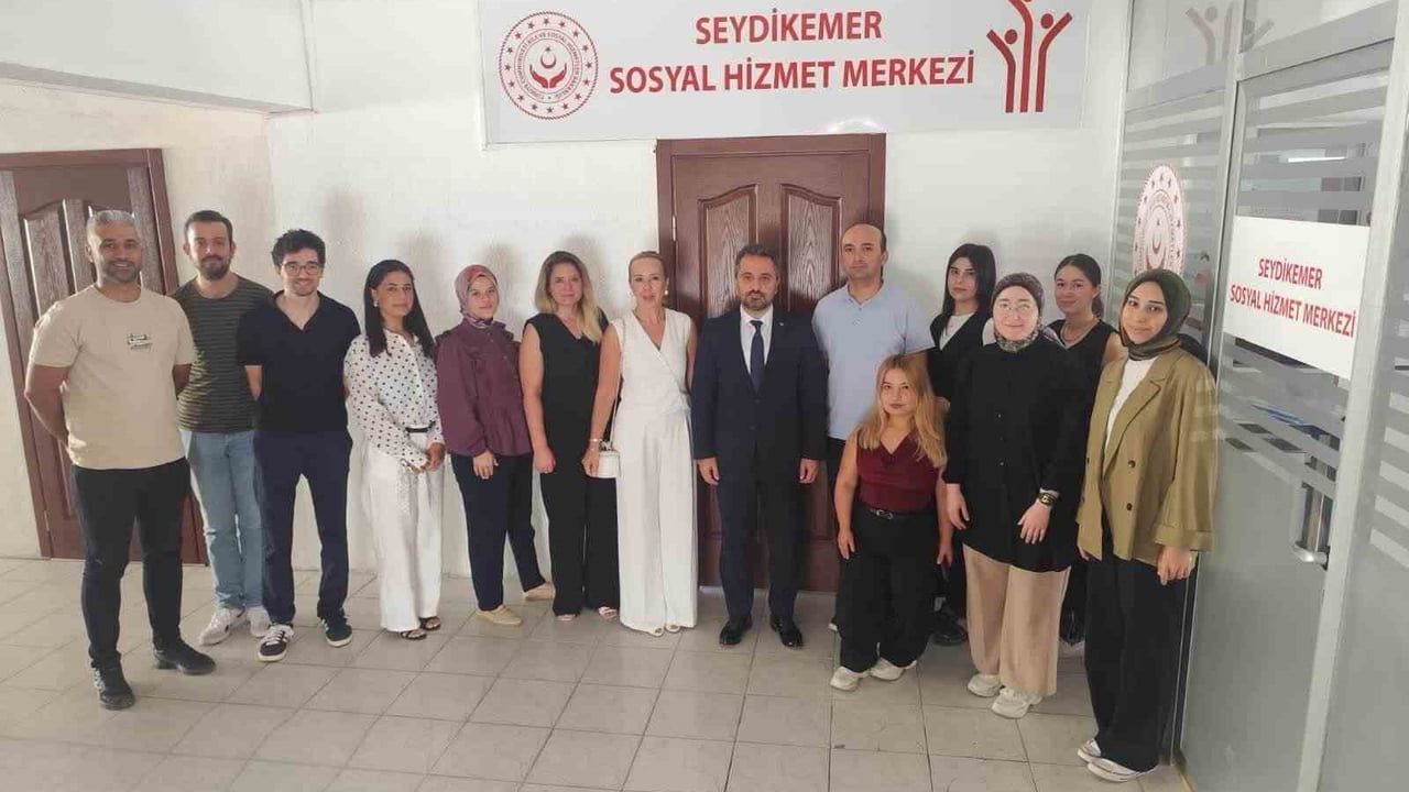 Sosyal hizmetler il müdürü Mahmut Selçuk Seydikemer'de denetimde
