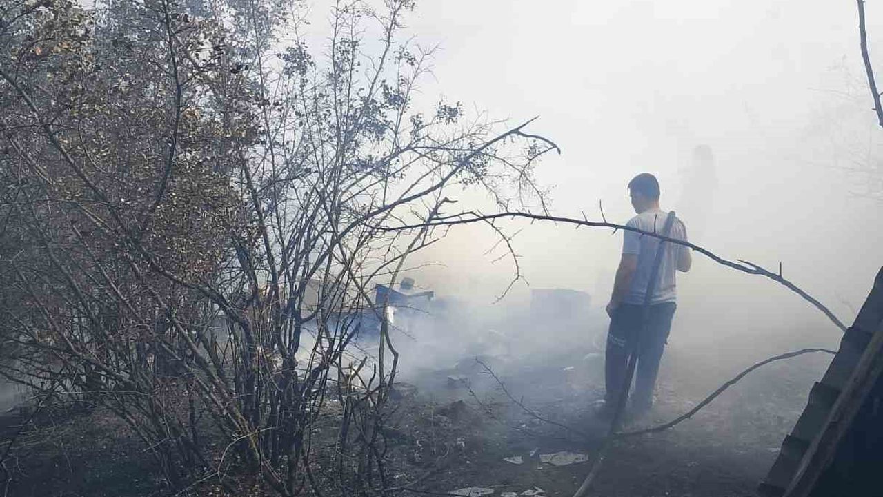 Susurluk'ta çalılık yangını 85 arı sandığını kullanılamaz hale getirdi