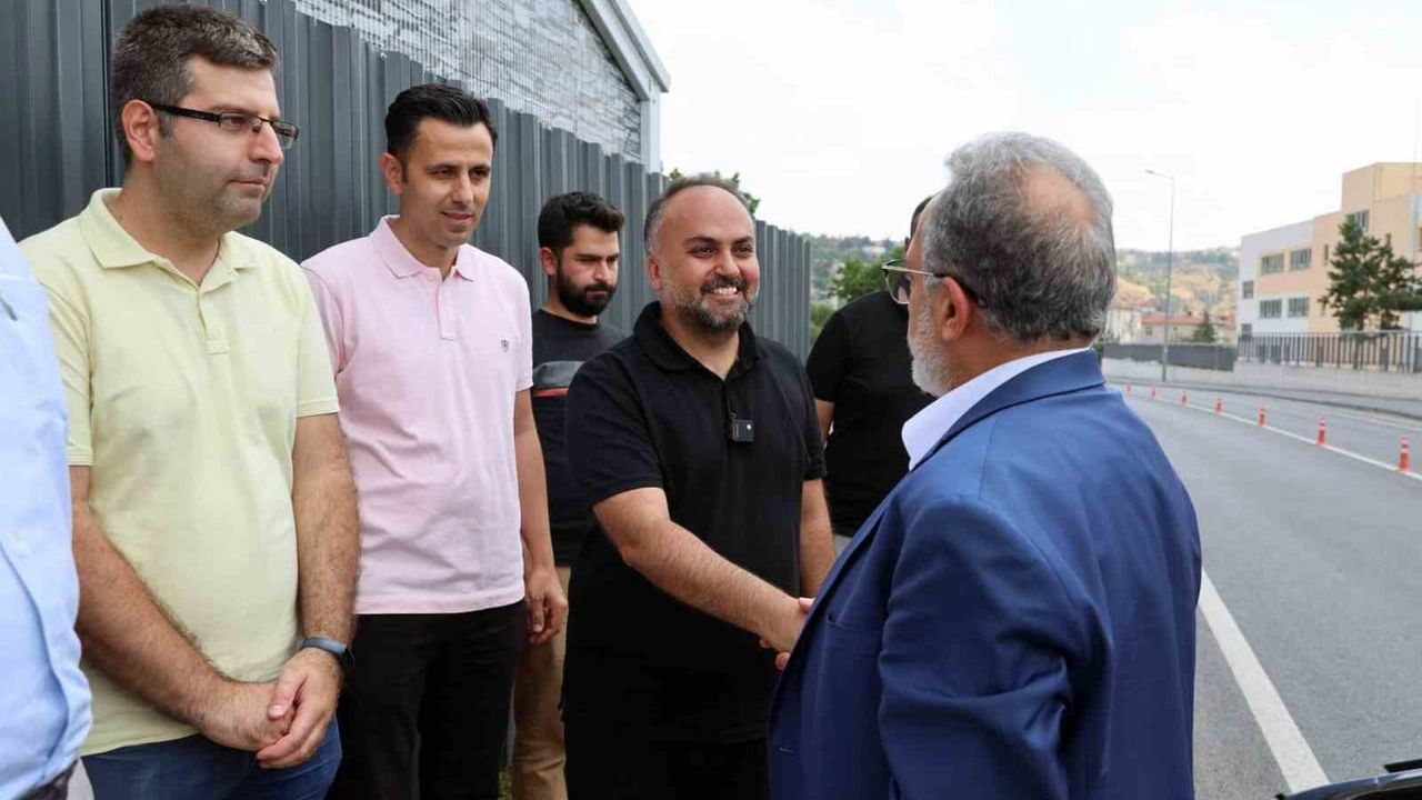 Talas'ta yükselen cami için teşekkür ziyareti