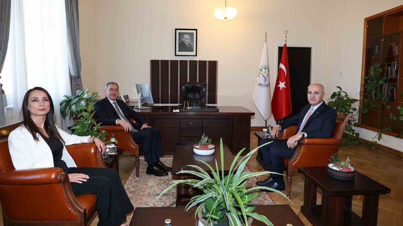 TBMM başkanı Kurtulmuş, DEM Parti grubunu ziyaret etti