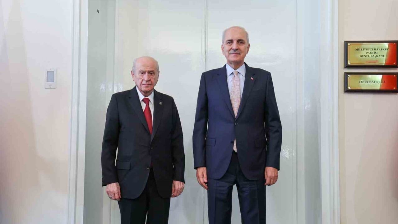 TBMM başkanı Kurtulmuş'tan Bahçeli'ye ziyaret