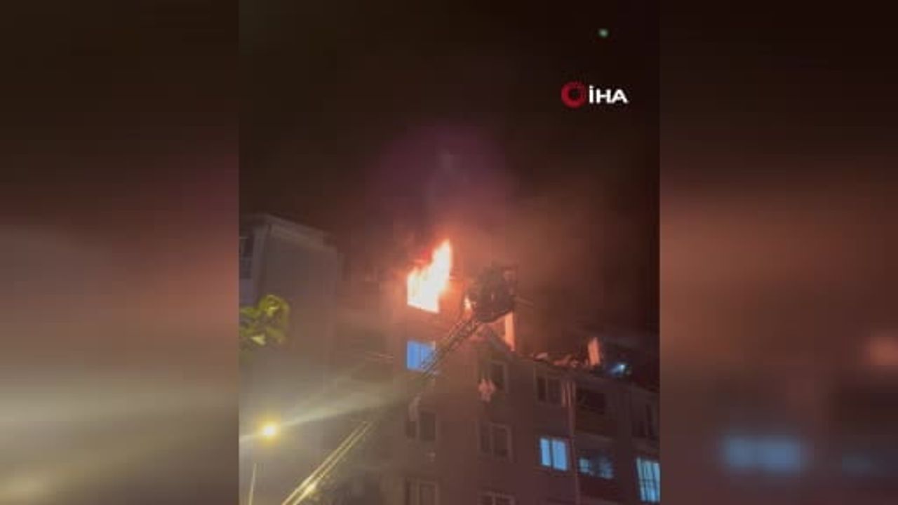 Tekirdağ Çorlu'da apartman dairesinde patlama ve yangın