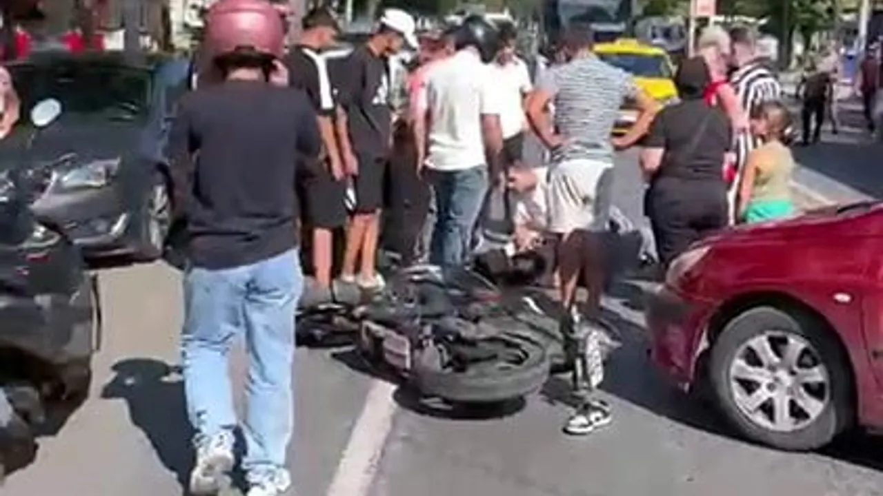 Tekirdağ'da kontrolsüz dönüş kaza ile sonuçlandı: o anlar araç kamerasına yansıdı
