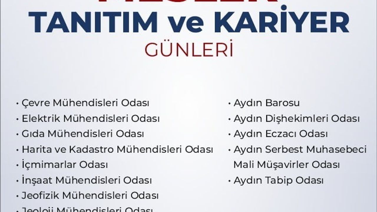 Tercih dönemine rehber: Efeler’de akademik meslek ve kariyer günleri başlıyor