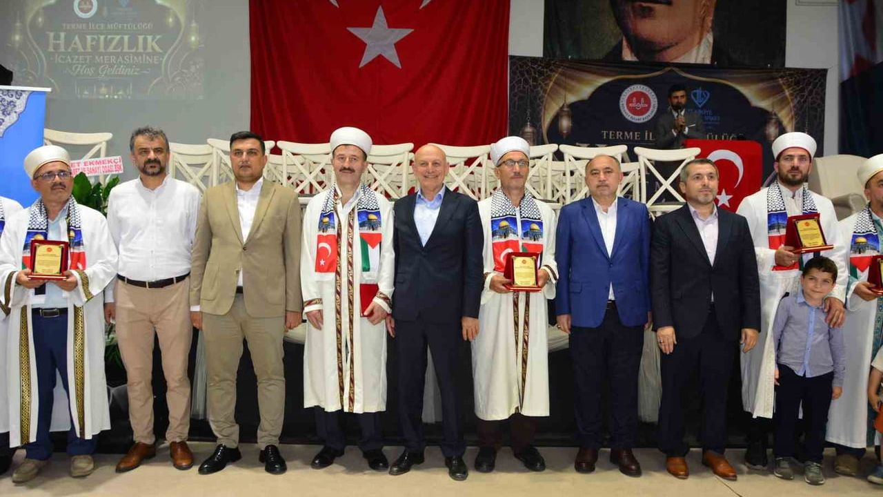 Terme'de 86 hafız için icazet programı