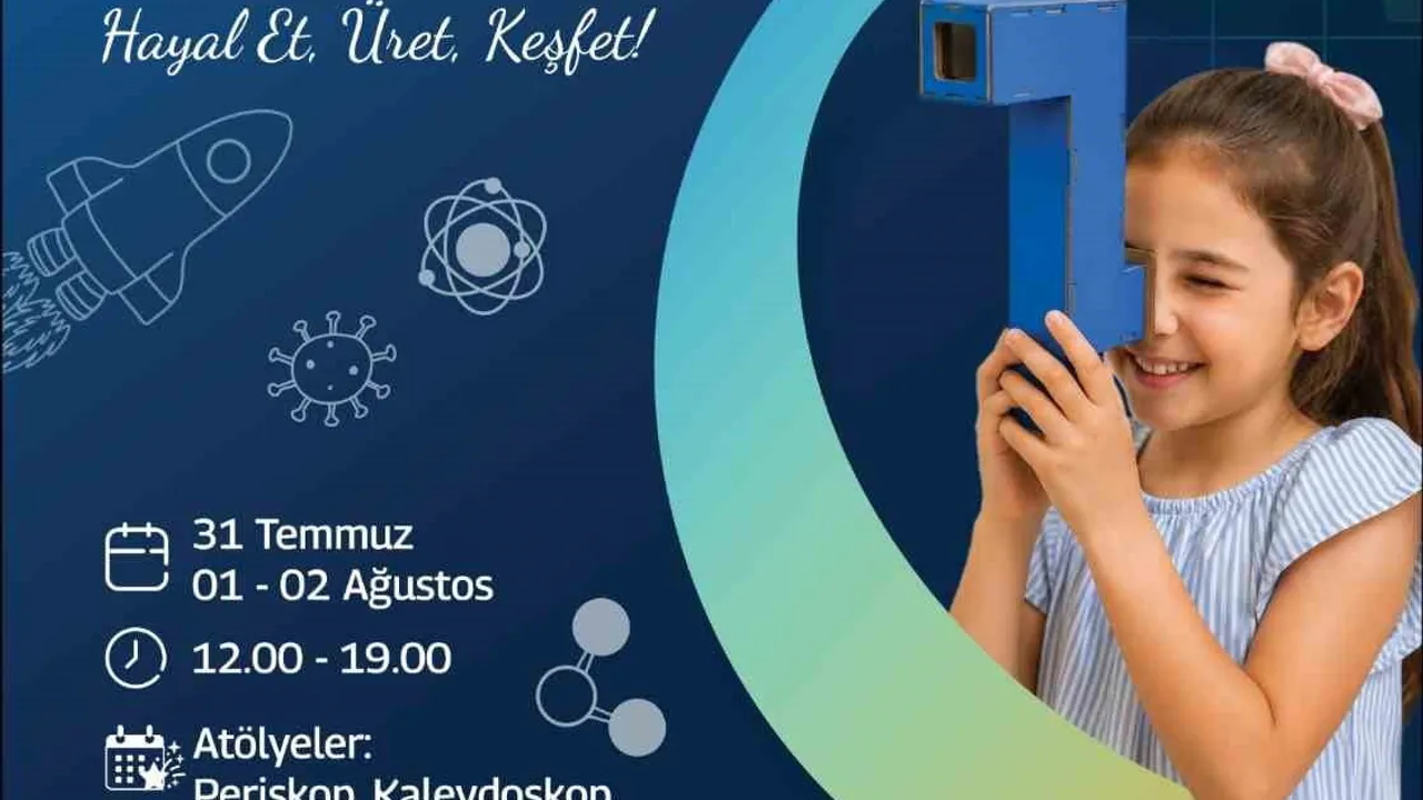 TÜBİTAK bilim her yerde çocuk şenliği Forum Erzurum'da: üç gün süren keşif ve atölye şöleni