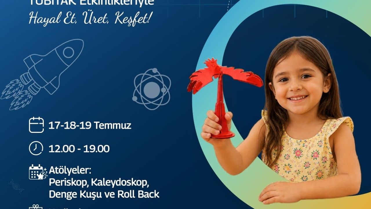 TÜBİTAK bilim her yerde çocuk şenliği Forum Manisa'da