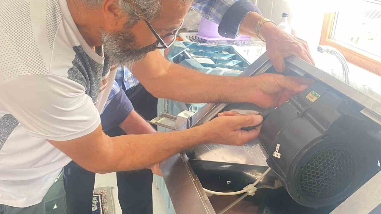 Tunceli'de aspiratör arızasının nedeni: pervanede ölü kuş bulundu