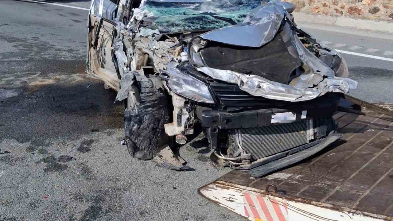 Tünel çıkışında kamyona arkadan çarpma: 1 yaralı