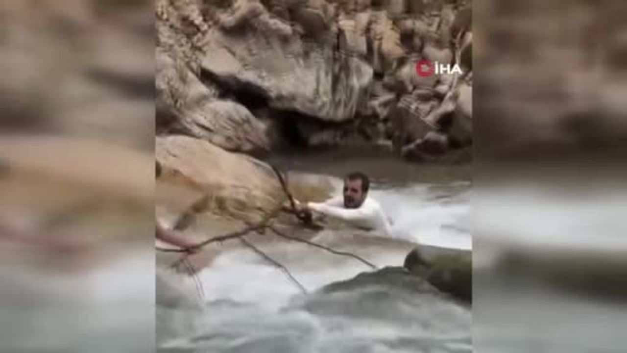 Uzungöl'de Haldizen Deresi'nde akıntıya kapılan turistlerden biri hayatını kaybetti