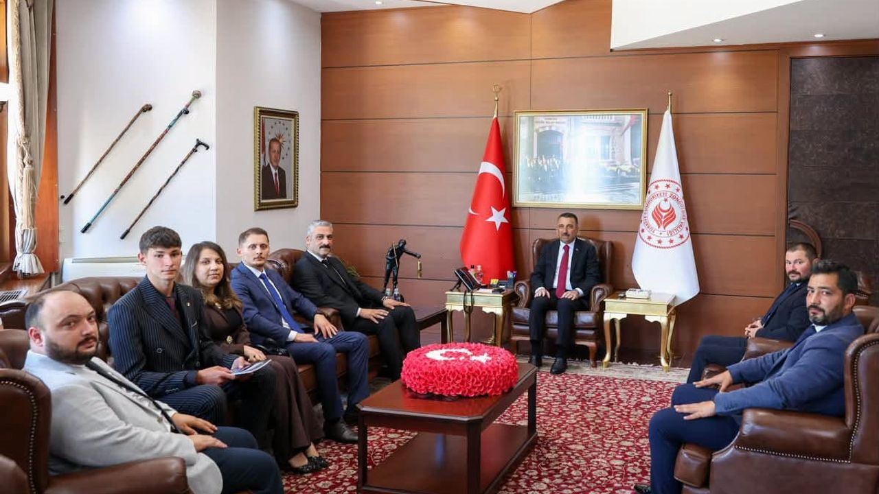 Vali Hacıbektaşoğlu, Ülkü Ocakları yönetimini kabul etti