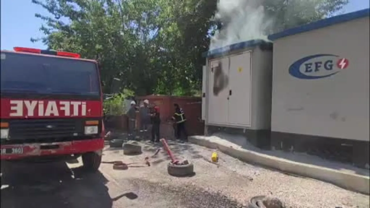 Viranşehir'de trafo yangını korkuttu