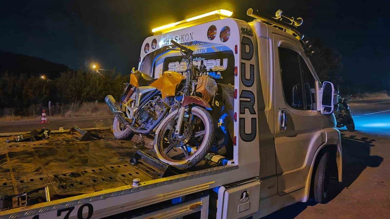 Yalvaç'ta kontrolsüz çıkış kaza getirdi: motosiklet sürücüsü yaralandı