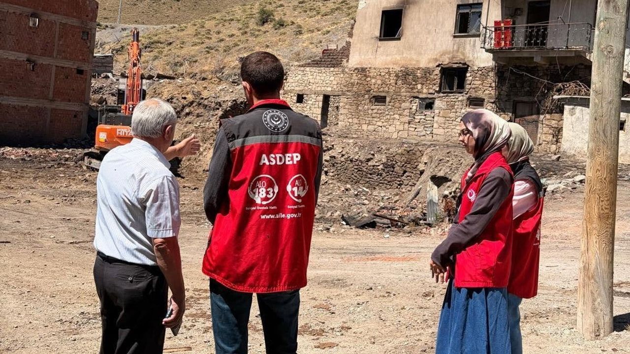 Yazyurdu'nda soba yangını mağdurlarına psikososyal destek seferberliği