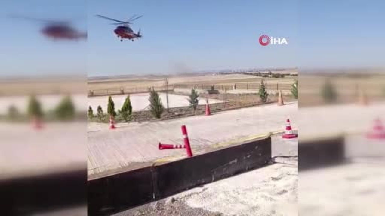 Yenidoğan bebek ambulans helikopterle Konya Şehir Hastanesi'ne sevk edildi