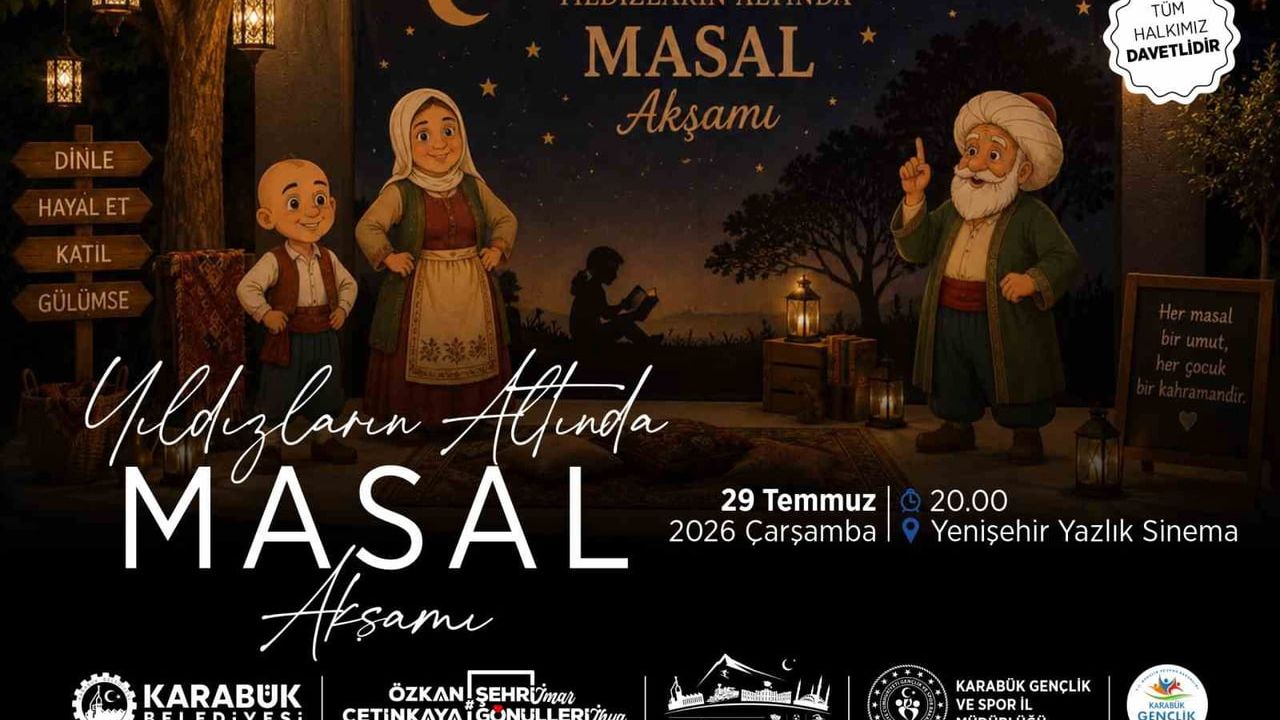 Yıldızların altında çocuklar masal kahramanlarıyla buluşuyor