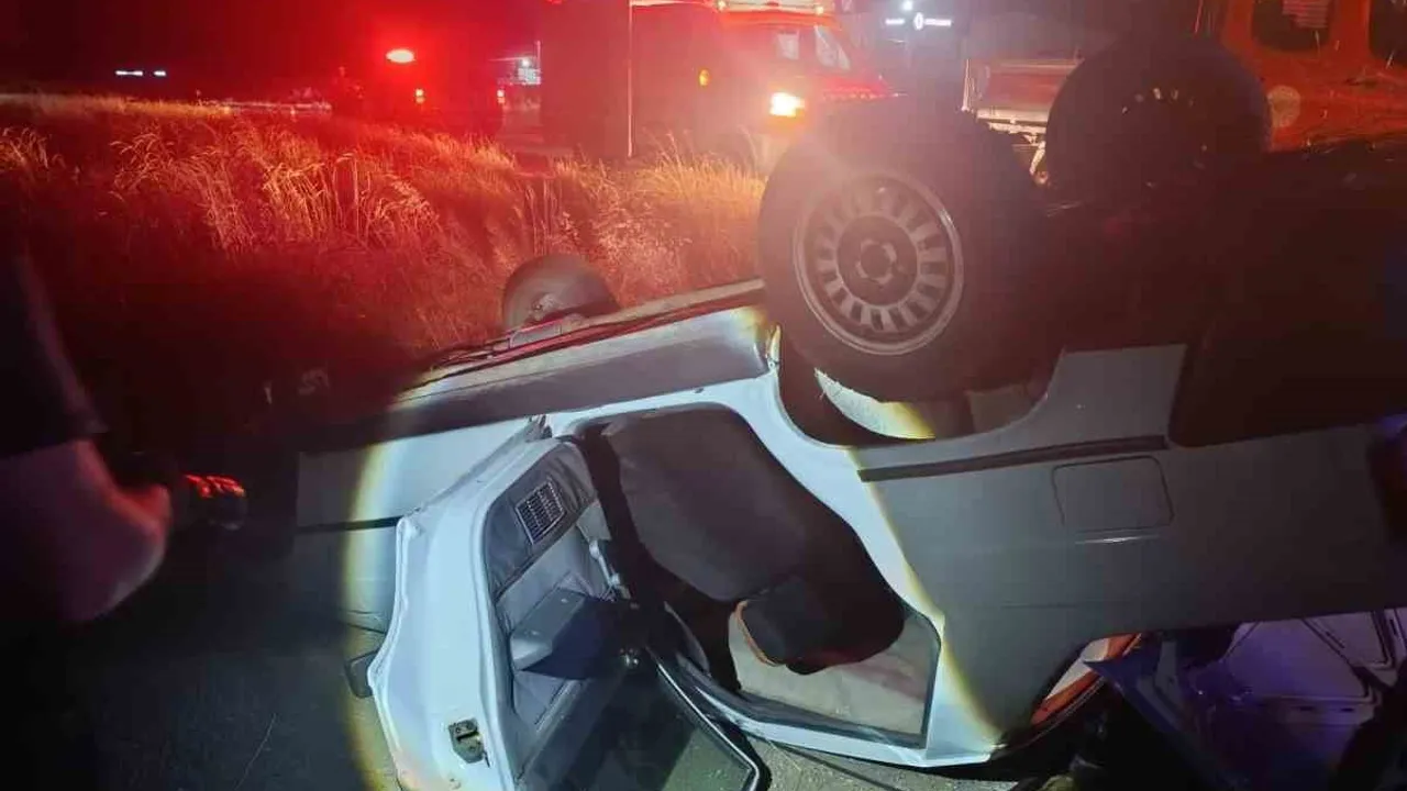 Yozgat'ta otomobil takla attı, sürücü yaralandı