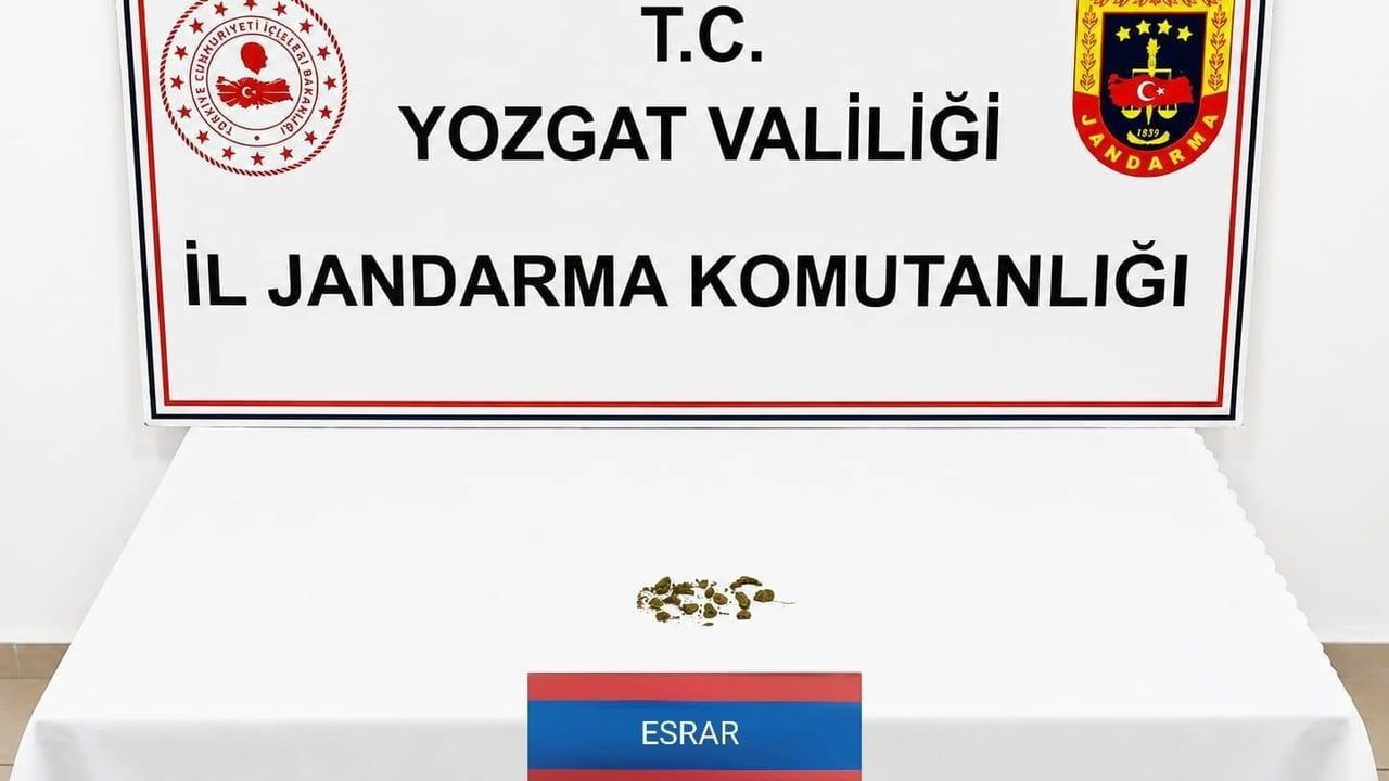 Yozgat’ta uyuşturucu operasyonunda 1 kişi gözaltına alındı