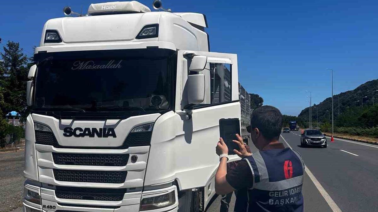 Zonguldak'ta ticari taşıt denetiminde 87 araca ceza