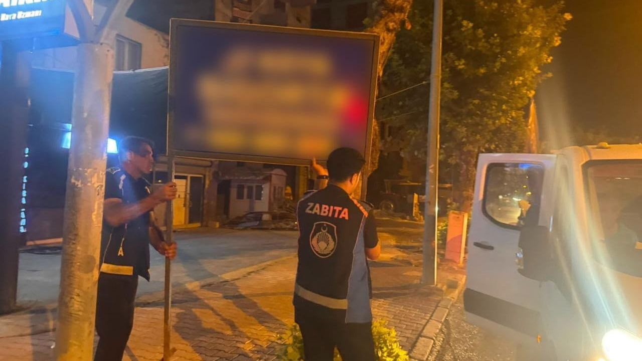 Adıyaman'da izinsiz tabela temizliği: kamusal alanlar düzenleniyor