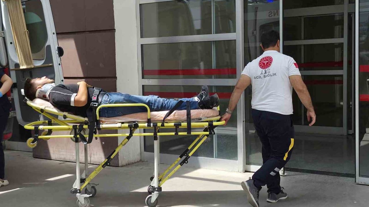Adıyaman'da kaza: motosiklet sürücüsü hastaneye kaldırıldı