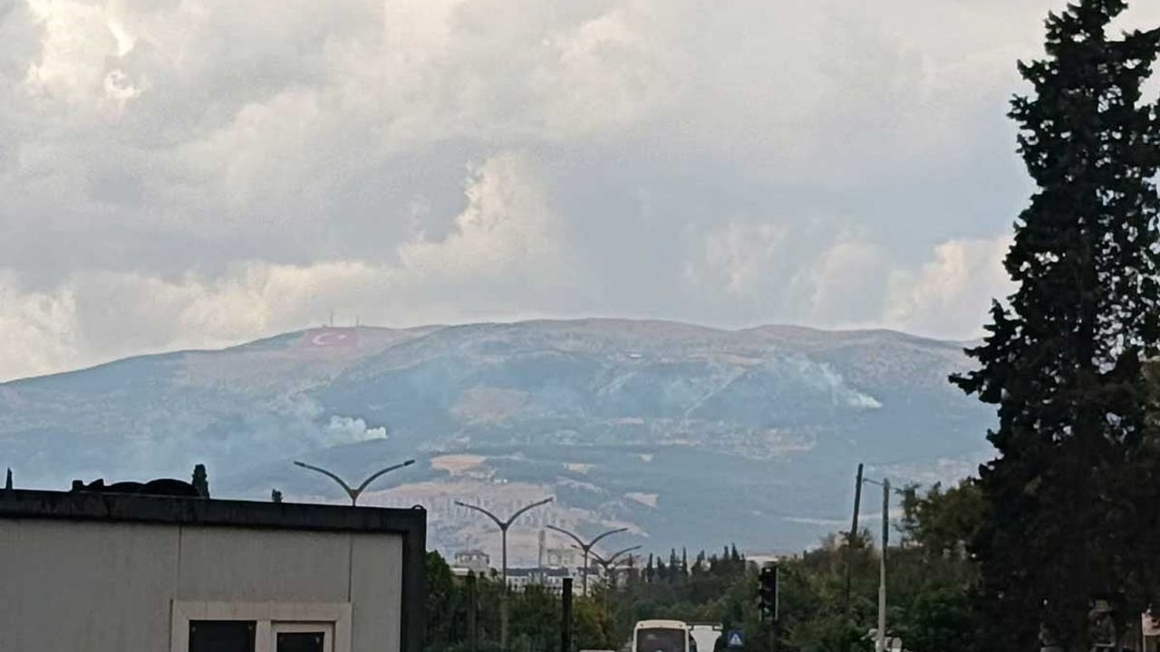 Ahır Dağı'nda yıldırım iki ayrı orman yangınına neden oldu