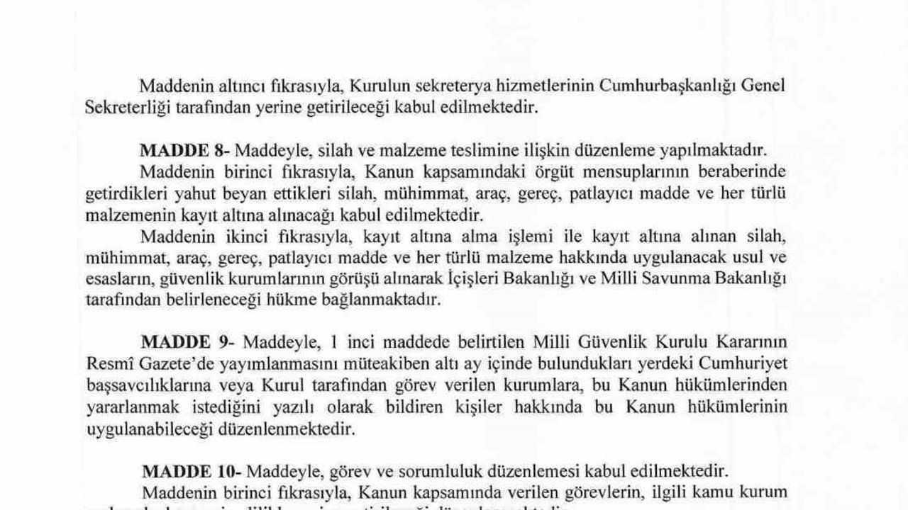 AK Parti'nin 12 maddelik çerçeve yasa teklifi meclis başkanlığı'na sunuldu