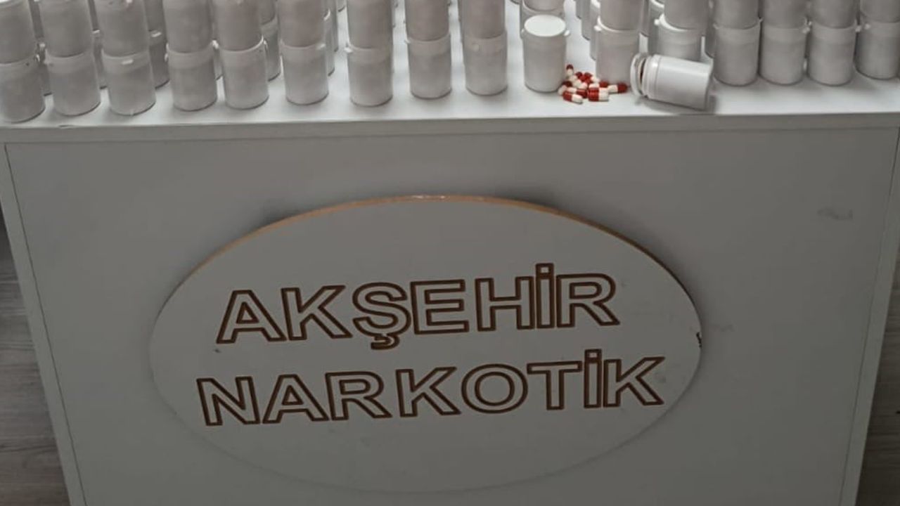 Akşehir'de milyonluk uyuşturucu baskını: 38 bin hap ve 2 tutuklama