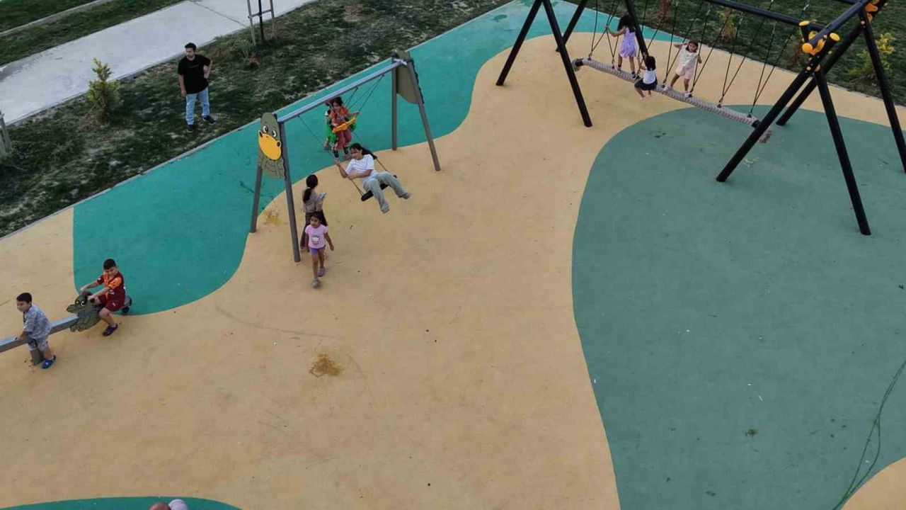 Alaçam'da 13 bin metrekare yeşille kucaklaşan sedde yaşam alanı tamamlandı