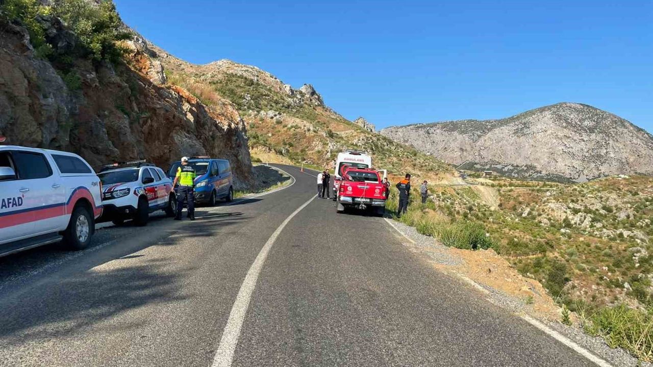 Alanya'da uçuruma yuvarlanan motosikletten bir ölü, bir yaralı