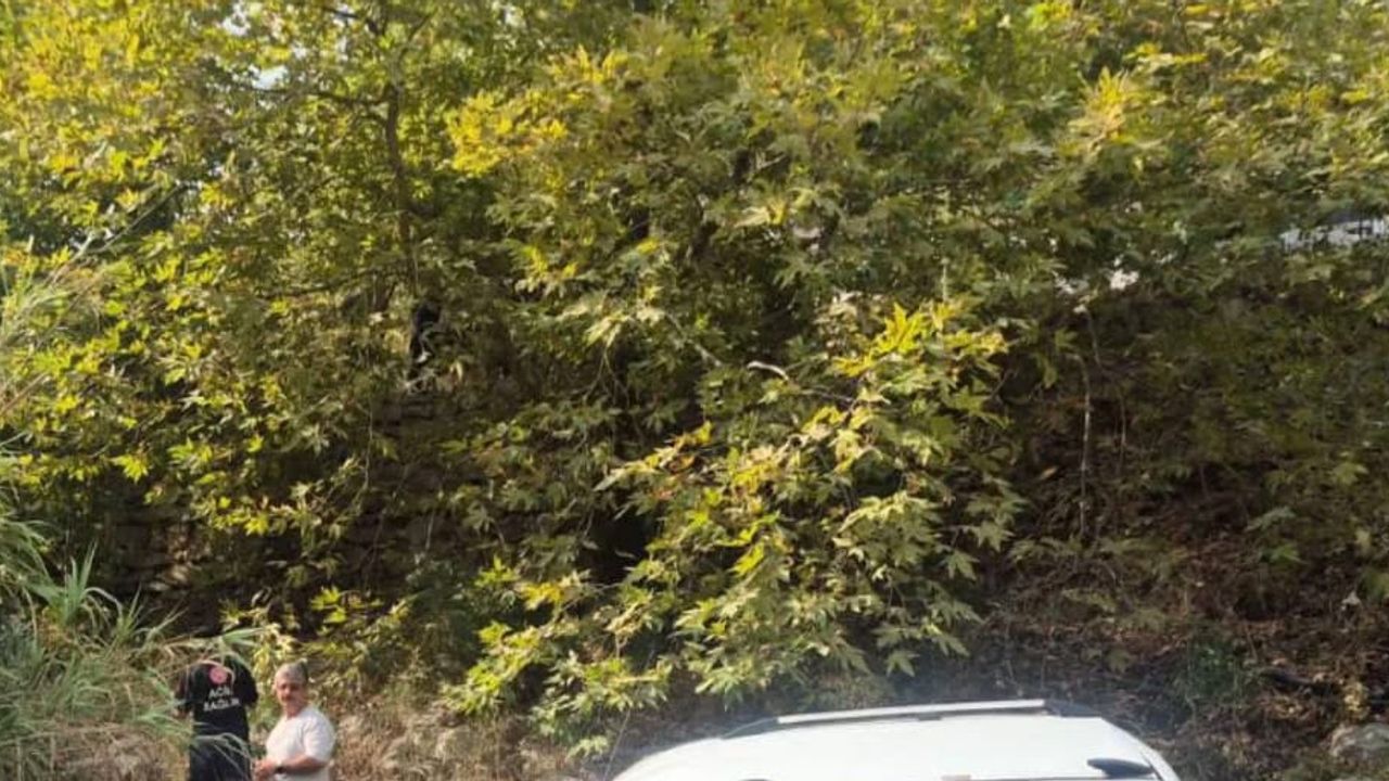 Alanya Kızılkışla mevkisinde şarampole yuvarlanan araçta üç hafif yaralı