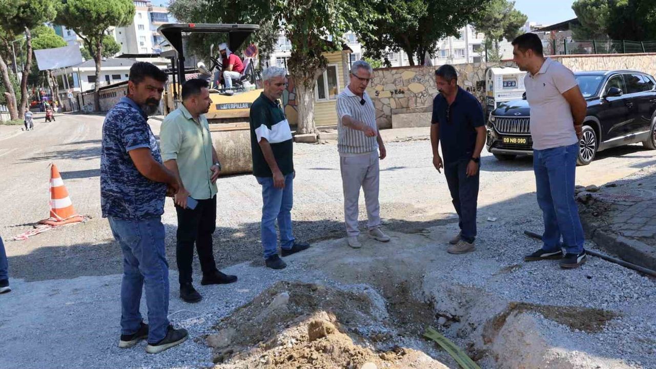 Altyapıya öncelik, yollar kalıcı hale getirilecek: Nazilli'de yol yenileme çalışmaları