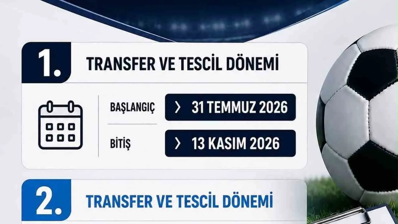 Amatör futbolda 2026-2027 transfer takvimi netleşti