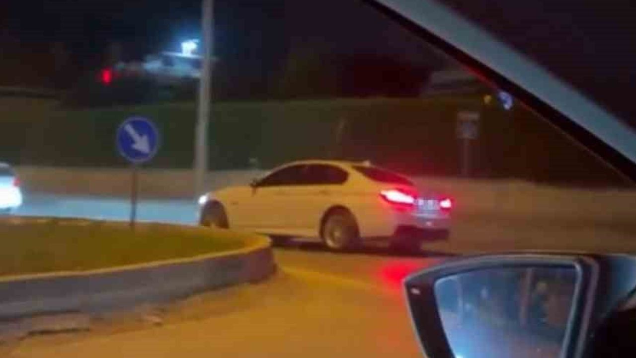 Amatör kameranın kaydettiği drift İnegöl'de aday sürücüye ağır yaptırım getirdi