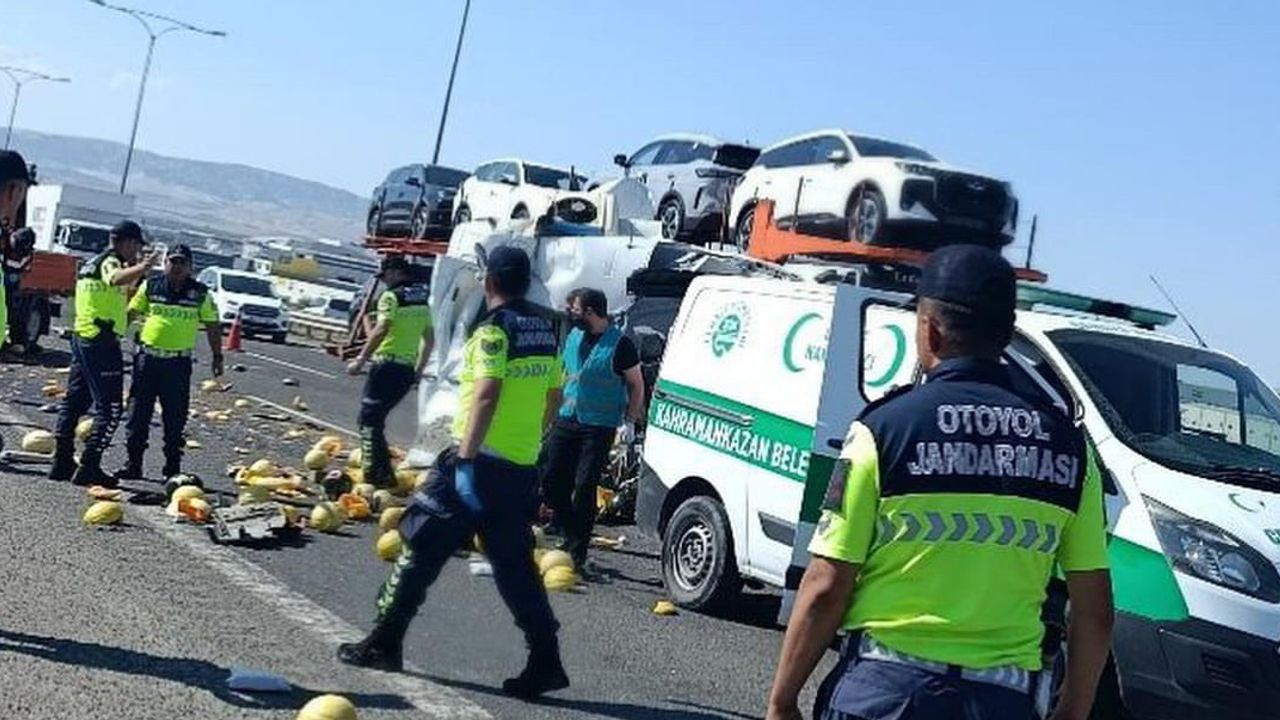 Ankara'da arkadan çarpışma: Kahramankazan'da bir kişi yaşamını yitirdi