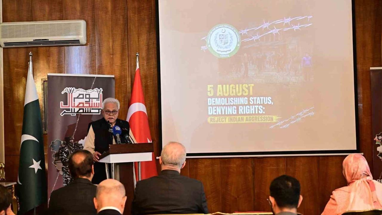 Ankara'da 'Keşmir sömürü günü' anmasıyla uluslararası sorumluluk çağrısı yapıldı