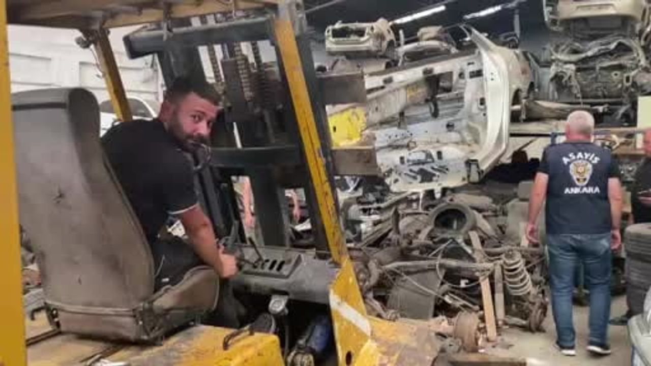 Ankara'da oto sanayisinde 'change' baskını: üç şüpheli gözaltında